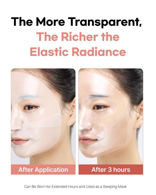 ClearDea Mucin Collagen Peptide Hydrogel Mask (Plant Mucin & 7-Collagen Complex) – Hydrating & Firming Facial Sheet, 5 Pack – Korean Skincare Glow Essentials