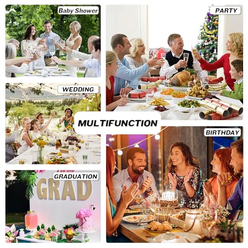 800pcs Gold, Silver, White & Pink Pearl Cocktail Toothpicks for Appetizers & Party Decor - Festive Skewers