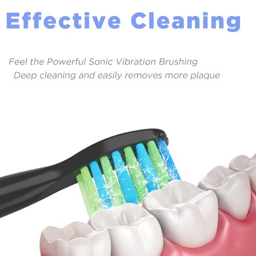 Senyum Toothbrush Replacement Heads for Fairywill,Replacement Brush Heads for Fairy Will, Electric Toothbrush Head for FW-507/508/551/515/917/959,FW-D1/D3/D7/D8, 10 Pack