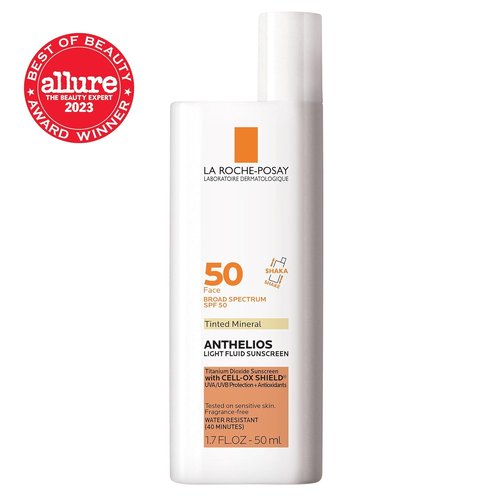 La Roche-Posay Anthelios 50 Tinted Mineral Sunscreen - Ultra Light Formula | 50ml/1.7oz (Pack of 2)