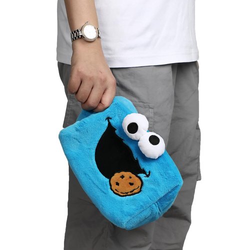 Bioworld Sesame Street Cookie Monster Blue 8" Cosmetic Bag