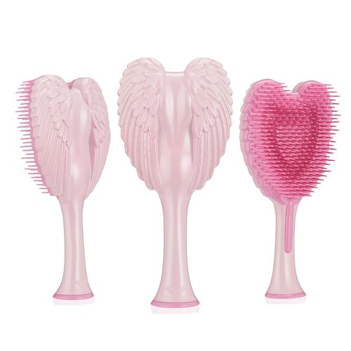 Tangle Angel Detangling Hair Brush - Anti-Static Angel Wing Design for Effortless Styling | Gloss Pink