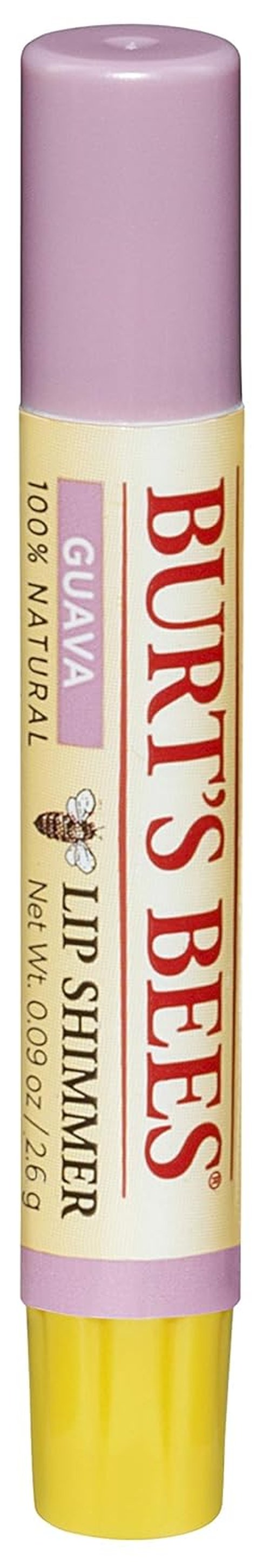 Burt's Bees Lip Shimmer - 100% Natural Moisturizer in Guava Flavor | 1 Tube