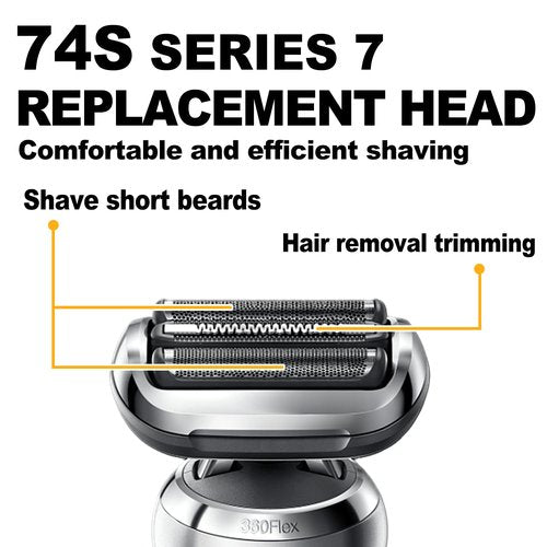 74S Series 7 Electric Replacement Shaver Head Accessories Series 7 Electric Shaver blade Compatible with Braun Series 7 7120s, 7125s, 7127cs, 7171cc, 7175cc, 7185cc and 7189cc