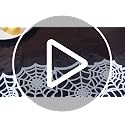 Halloween Spider Web Tablecloths Waterproof Party Decorations - Black, 6 Pack