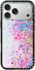 CASETiFY iPhone 17 Pro Max Case - Lightweight Slim Fit Compatible with MagSafe | Clear Black with Confetti Sprinkles