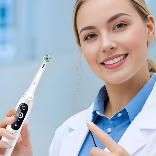 8 Pack iO Replacement Heads Compatible with Oral B iO Electric Toothbrush, Toothbrush Head for Oral b iO 2 3 4 5 6 7 8 9 10, (4 Black 4 White)