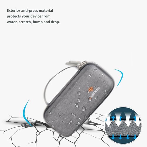 Aproca Case Compatible with Ceptics World Travel Adapter Kit, Portable Storage Bag for Accessories -Grey (Case Only)