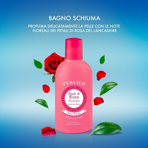 Perlier Petali Di Rosa Body Wash - Luxurious Rose Scent | 500 ml (16.9 fl. oz.) Made in Italy