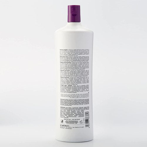 Fanola No Yellow Purple Hair Mask - Deep Conditioning for Blonde & Grey Hair - 33.8 Fl Oz