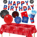 122-Piece Spider Web Party Supplies Set for Halloween and Birthday Celebrations