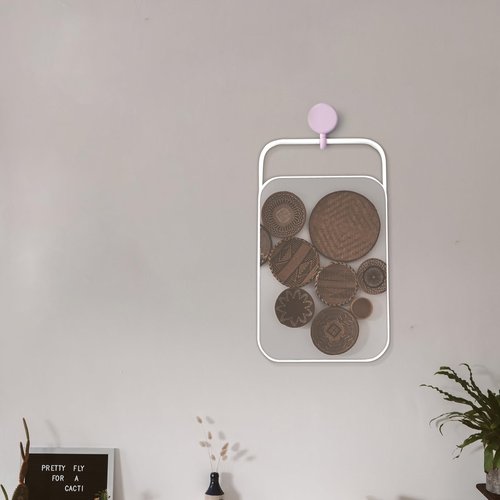 Tetnsk Makeup Mirror, 8 Inch Portable Vanity Mirror with 180°Adjustable Stand for Vanity Makeup Home Salon Travel Use, White