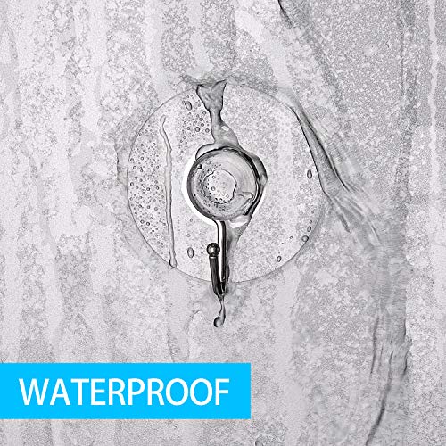 20 Pack Clear PVC Suction Cup Hooks - 1.77 Inch for Shower & Window - Reusable & Easy to Install