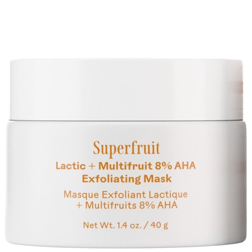 Three Ships - Superfruit Lactic + Multifruit 8% AHA Exfoliating Mask | Polish, Renew, Smooth Skin | Cruelty-Free, Vegan, Paraben-Free, Sensitive Skin Safe (1.4 oz | 40 g)