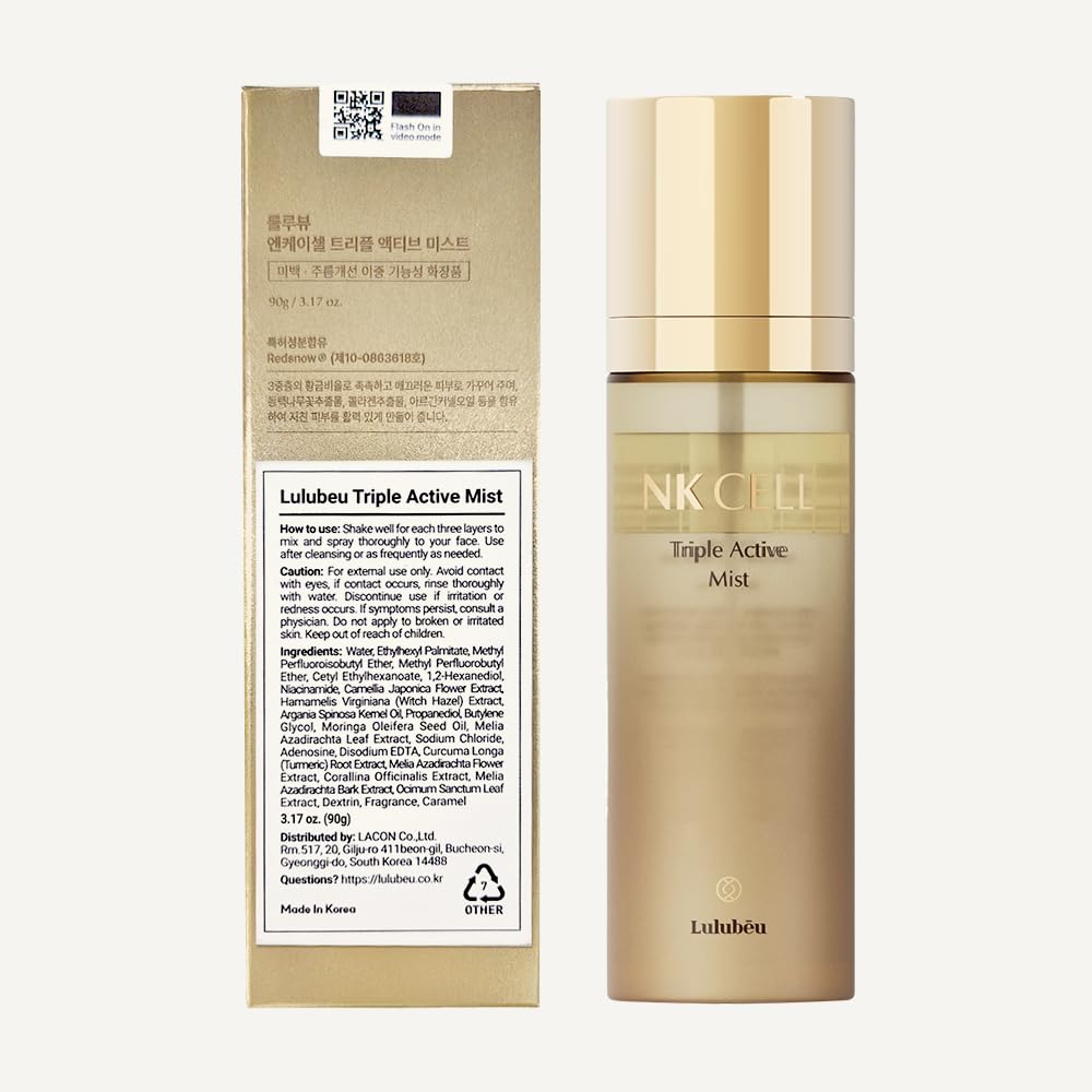 Triple Active Mist - Korean Skincare Glow Spray Serum for Radiant, Dewy Skin | Hydrating Daily Treatment