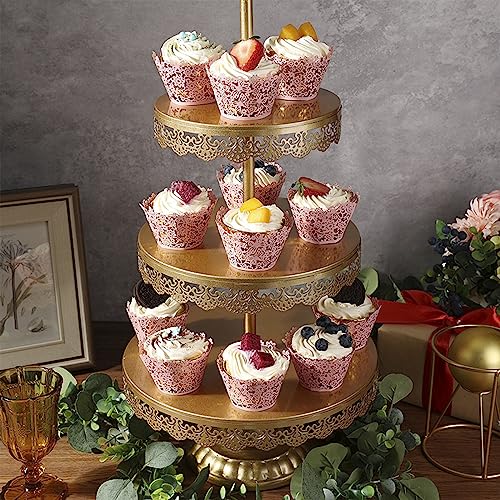 Light Purple Lace Cupcake Wrappers 50pcs - Elegant Laser Cut Baking Cups