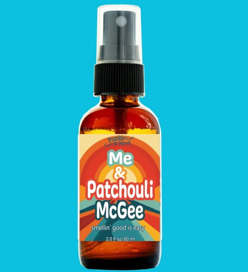 Frankie & Myrrh Aromatherapy Spray - Patchouli Orange Vanilla (2 Fl Oz) + Bonus Sticker Pack & Gift