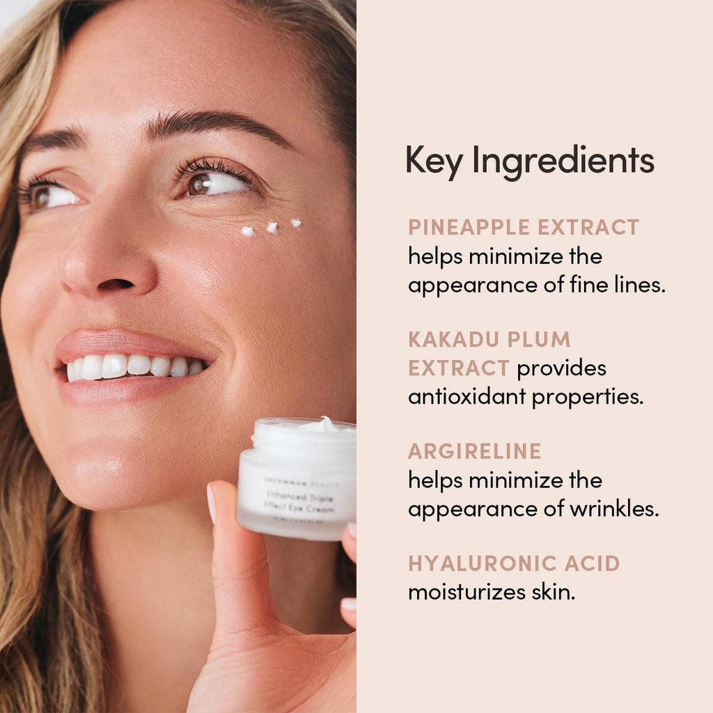 Uncommon Beauty Eye Cream - Triple Effect Anti-Aging Formula Reduces Fine Lines & Dark Circles | 0.67 FL OZ, Vegan & Cruelty-Free
