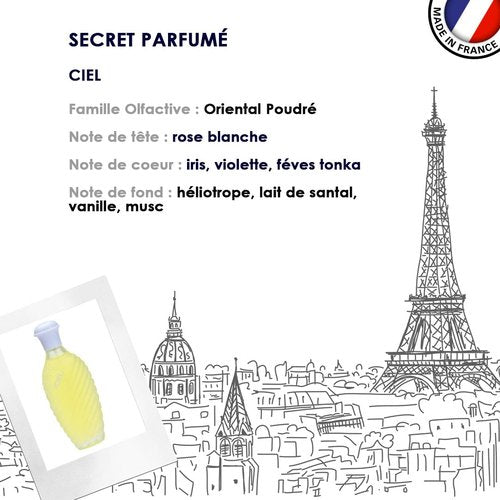 Jacques Saint Pres CIEL - Eau De Parfum for Women - Soft Powdery Scent with Vanilla & White Rose - 3.4 Fl Oz