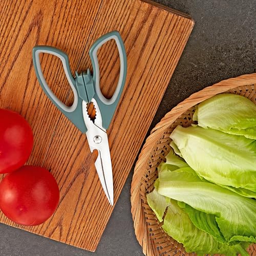 Large Bat and Cat Shaped Kitchen Scissors - Ergonomic Handles for Vegetables & Meat Cutting