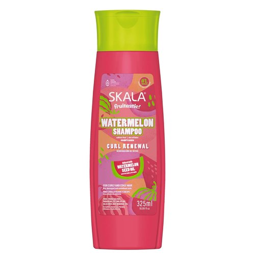 SKALA Watermelon Shampoo - Hydrating Vegan Formula for Curly & Coily Hair | 325 mL with Watermelon Seed Oil & Vitamin C