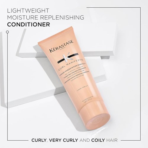 KÉRASTASE Curl Manifesto Conditioner - Lightweight Hydration & Frizz Control for Wavy, Curly & Coily Hair | 8.5 Fl Oz