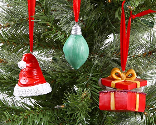 D&D Mimic Holiday Ornament Set - Hand-Painted Resin Christmas Decorations