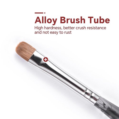 siyuwuro 6Pcs Kolinsky Sable Nail Brush French Nail Brush 2 Way Professional UV Gel Acrylic Nail Art Brush with Dotting Tool for French Manicure Cuticle Clean Up Nail Art Design Pen (Set)