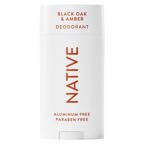Native Aluminum Free Deodorant, Black Oak & Amber, Large Size Stick, 72 Hour Odor Control, for Women & Men, Contains Naturally Derived Ingredients, 3.1 oz