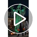 14 Ft Giant Halloween Inflatable Ghost Yard Decoration with Flame Light