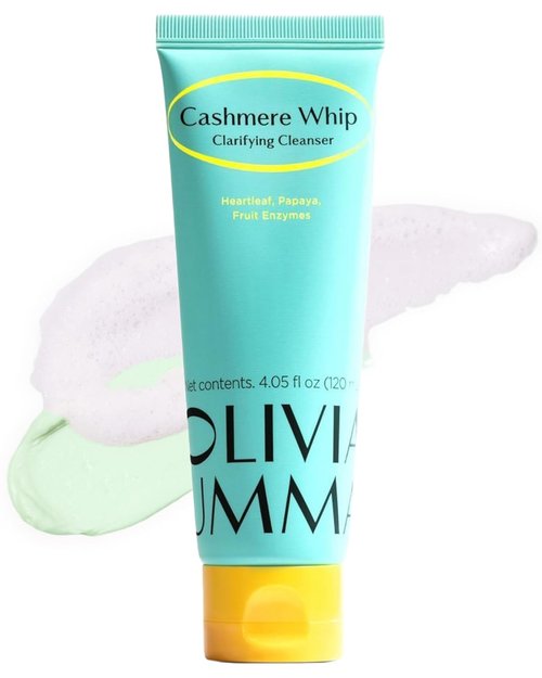 OLIVIAUMMA Cashmere Whip Cleanser - Soft Whipped Korean Face Wash with Heartleaf for Glass Skin Glow | 120ml