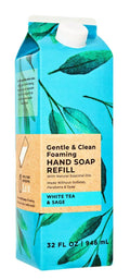 Bath and Body White Tea and Sage Hand Soap Refill - XL Size - 32 oz Compatible with Bath and Body Gentle Foaming Hand Soaps Bottles