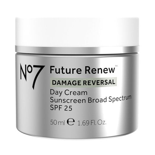 No7 Future Renew Damage Reversal Face Cream with SPF 25 - Anti Aging Face Moisturizer with Skin Firming Benefits - Formulated with Peptide Technology to Protect, Repair & Intensely Hydrate (1.69 Oz)