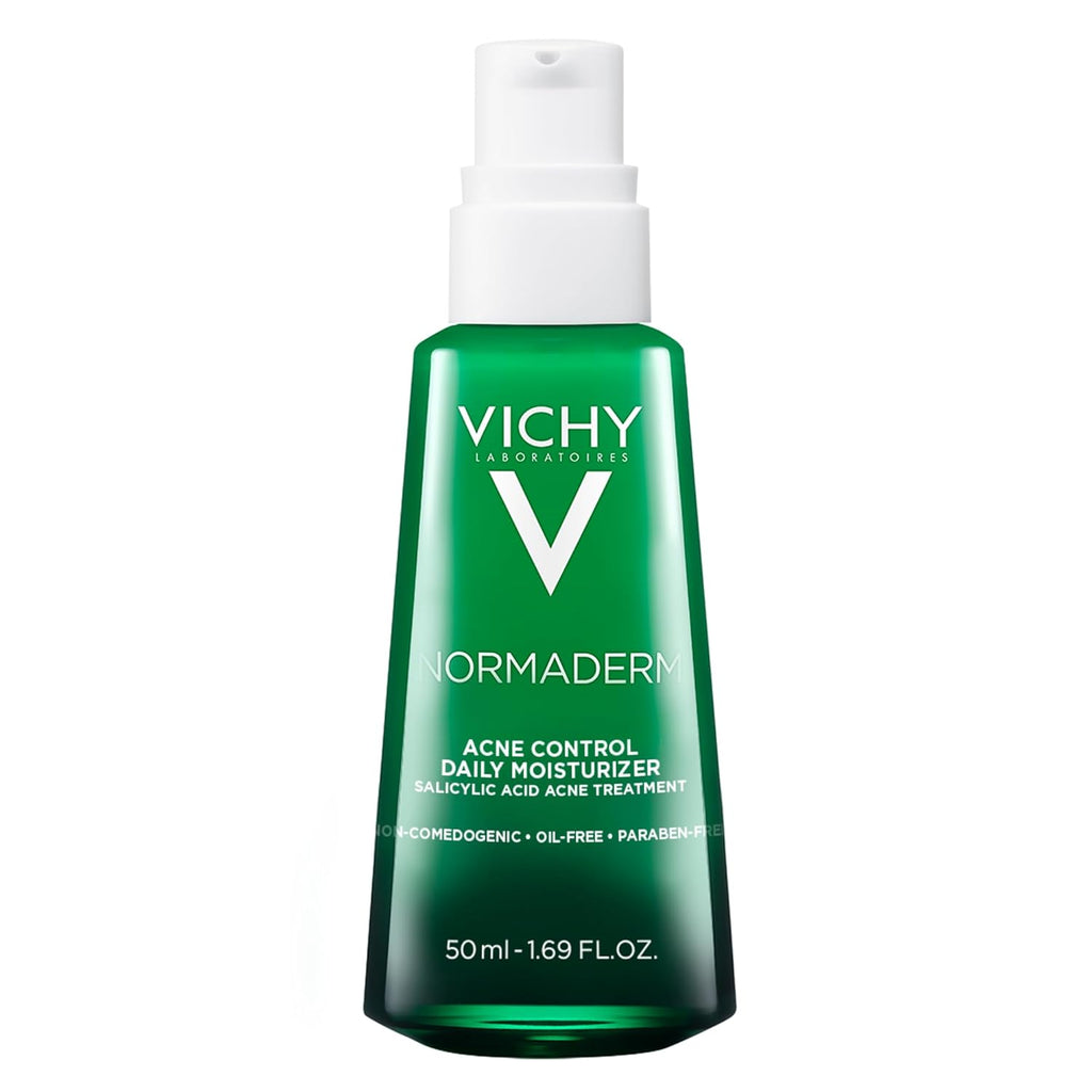 VICHY Normaderm Acne Control Daily Moisturizer - Oil-Free Formula with 2% Salicylic Acid & Vitamin C for Clear Skin