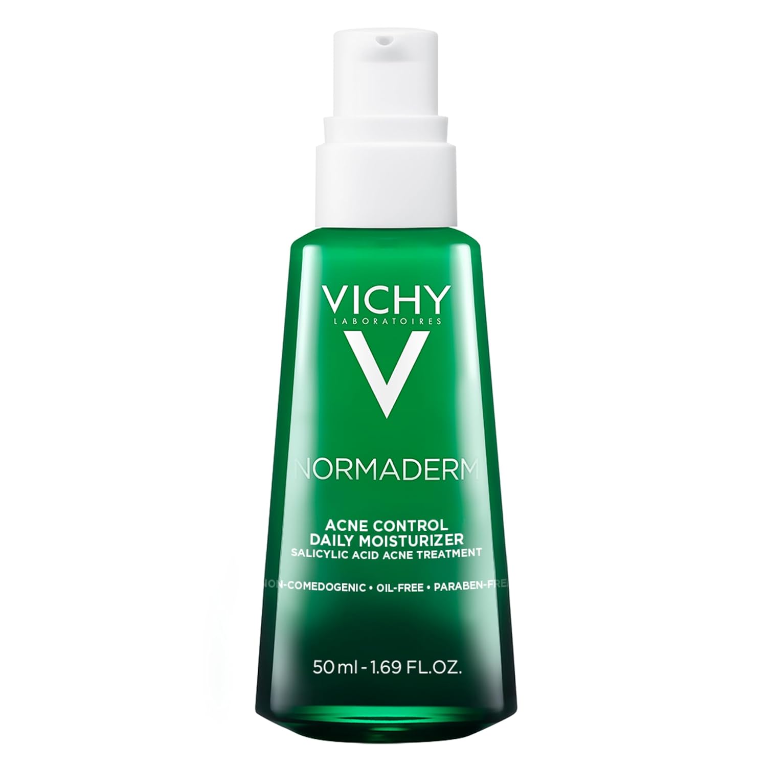 VICHY Normaderm Acne Control Daily Moisturizer - Oil-Free Formula with 2% Salicylic Acid & Vitamin C for Clear Skin