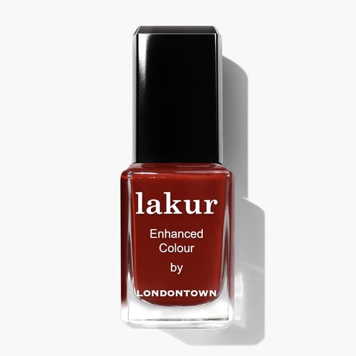 LONDONTOWN Lakur Nail Polish - Red, Long-Lasting & Chip-Resistant | Non-Toxic Vegan Formula, 0.4 Fl Oz - You Autumn Know