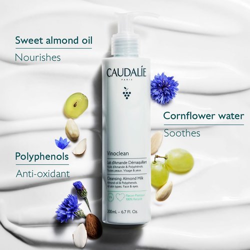 Caudalie Vinoclean Gentle Cleansing Almond Milk - Nourishing Formula | 200 mL