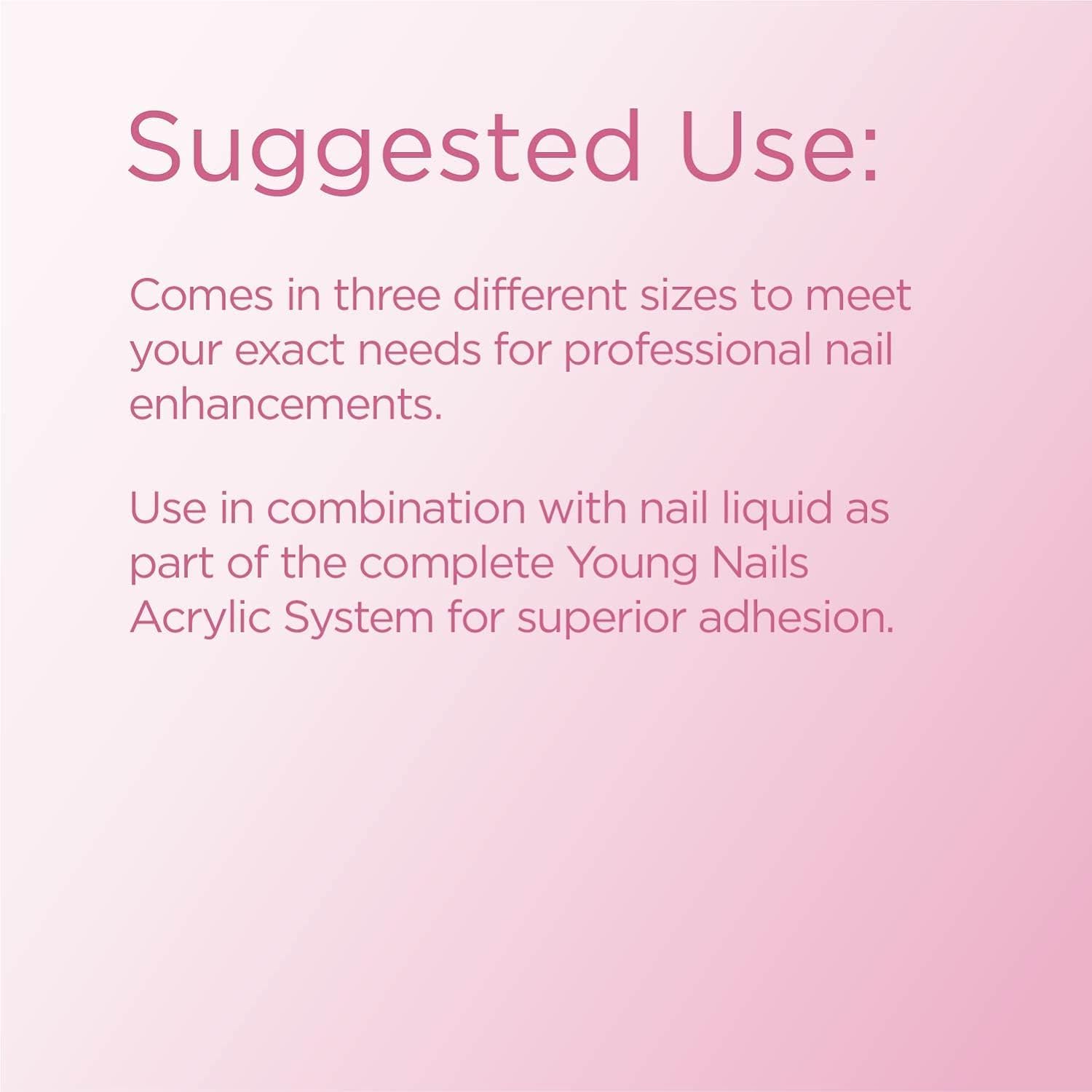 Young Nails Acrylic Cover Powder - Professional Self-Leveling Nail Powder for Extensions | Clear Nude Pink Taupe, 660g