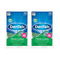 DenTek Fresh Clean Floss Picks, for Extra Tight Teeth, 75 Count, (Pack of 2)