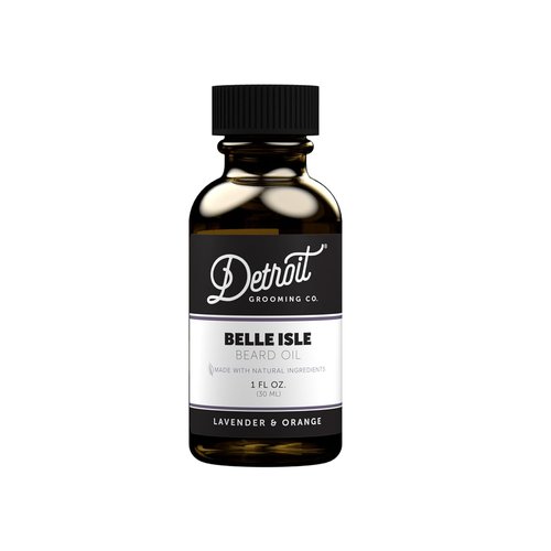 Detroit Grooming Co. Beard Oil - All-Natural Hydrating Formula with Vitamin E | Belle Isle Lavender & Orange Scent - 1 oz
