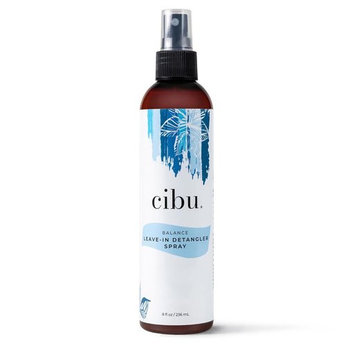 CIBU Balance Leave-In Moisturizing Detangler Spray | Nourishing Conditioner for All Hair Types - 8 Ounces