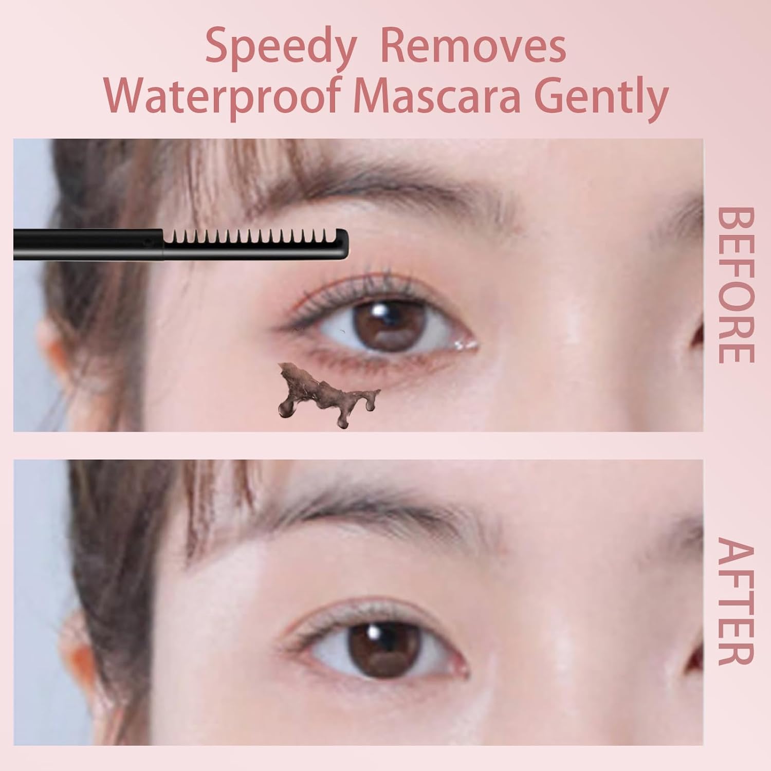 Upgrade Speedy Mascara Remover - Gentle Eye Makeup Remover for Waterproof Mascara & Eyeliner