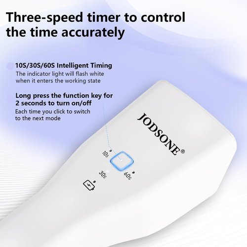 JODSONE Mini Rechargeable U V LED Nail Lamp - Portable Handheld Nail Dryer for Gel Polish, USB Nail Dryer for Fast Curing, Home Salon & Travel Essential