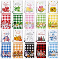 Gnome Cute Holiday Kitchen Hand Towels Set - 20 Pcs Seasonal Decor
