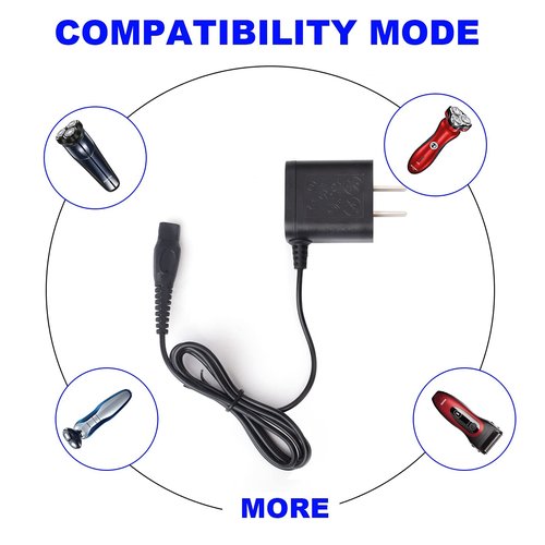 MG7750 Norelco Shaver Charger 15V AC Adapter Power Cord Compatible with Philips Norelco Shaver HQ8505 7000 5000 3000 Series Electric Shaver Razor, Aquatec, Arcitec, Multigroom Beard Trimmer