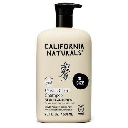 California Naturals Coconut Shampoo - Sulfate Free Scalp & Hair Care for All Hair Types | 20 fl oz