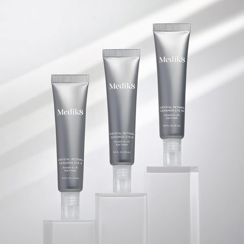 Medik8 Crystal Retinal Ceramide Eye Cream - Lifting & Smoothing Formula for Wrinkles - 0.5 ml