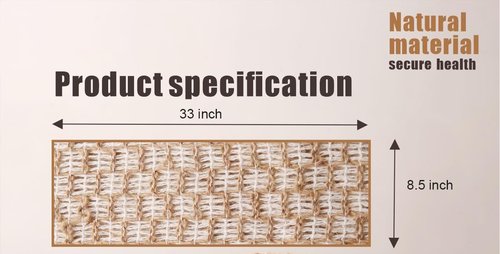 Back Scrubber for Shower, Japanese Washcloth Exfoliating Towel Shower Loofah with Handle for Women, Natural Jute Shower Scrubber Cloth Rag for Body Wash, 1 Pack