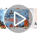 Halloween 1st Birthday Decorations Kit - Blue Spooky One Party Supplies
