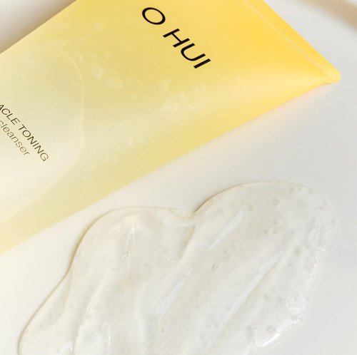 O HUI Miracle Toning Jelly Cleanser - Gentle Face Wash with Hyaluronic Acid & Vitamin C | Glowing Skin Solution